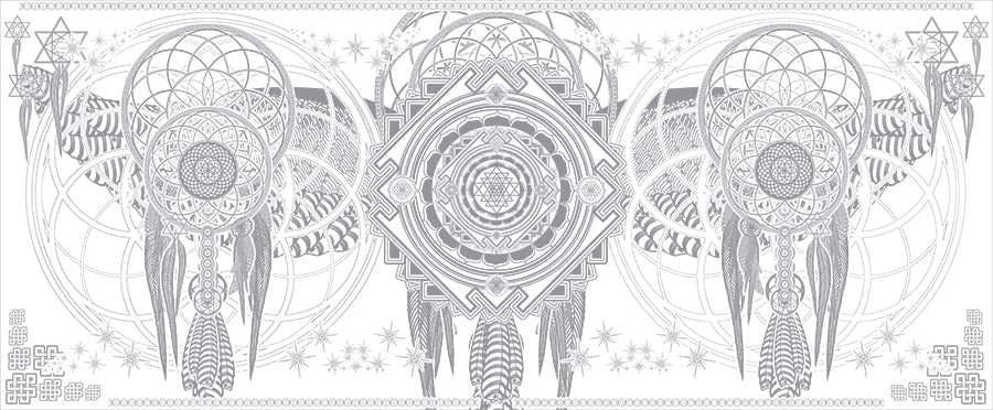 Dream Catcher Sacred Geometry Shawl – Crystal Infused & Eco-Friendly