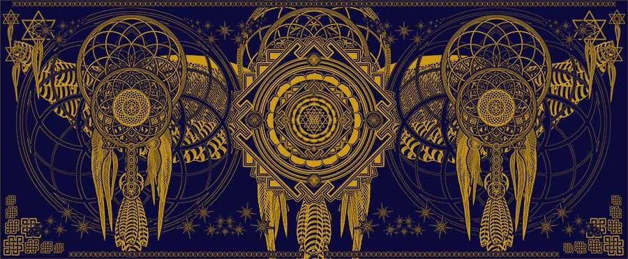 Dream Catcher Sacred Geometry Shawl – Crystal Infused & Eco-Friendly