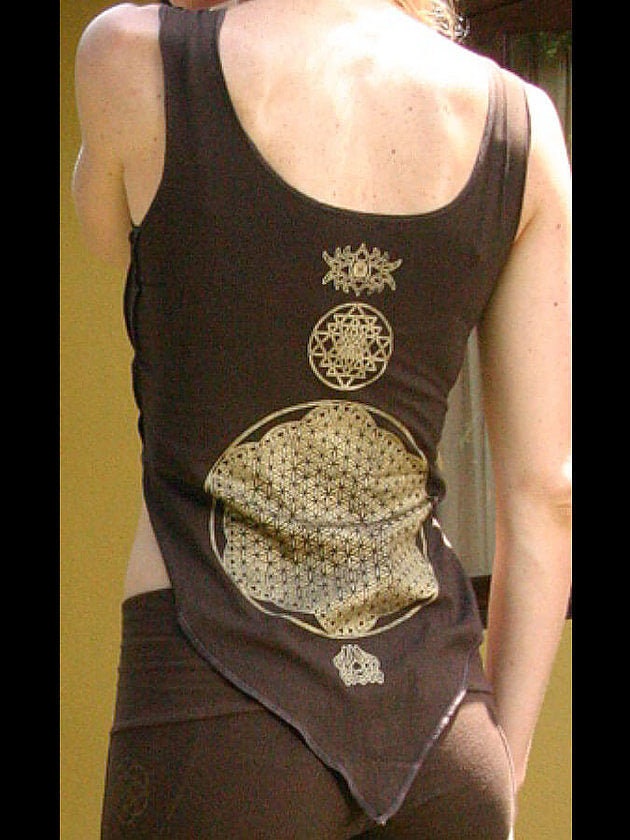 Magdalene Tank Top – Eco-Friendly Sacred Geometry Festival Wear