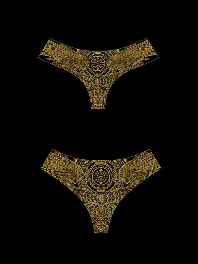 Women's Sacred Bikini Underwear – Crystal-Infused & Eco-Friendly