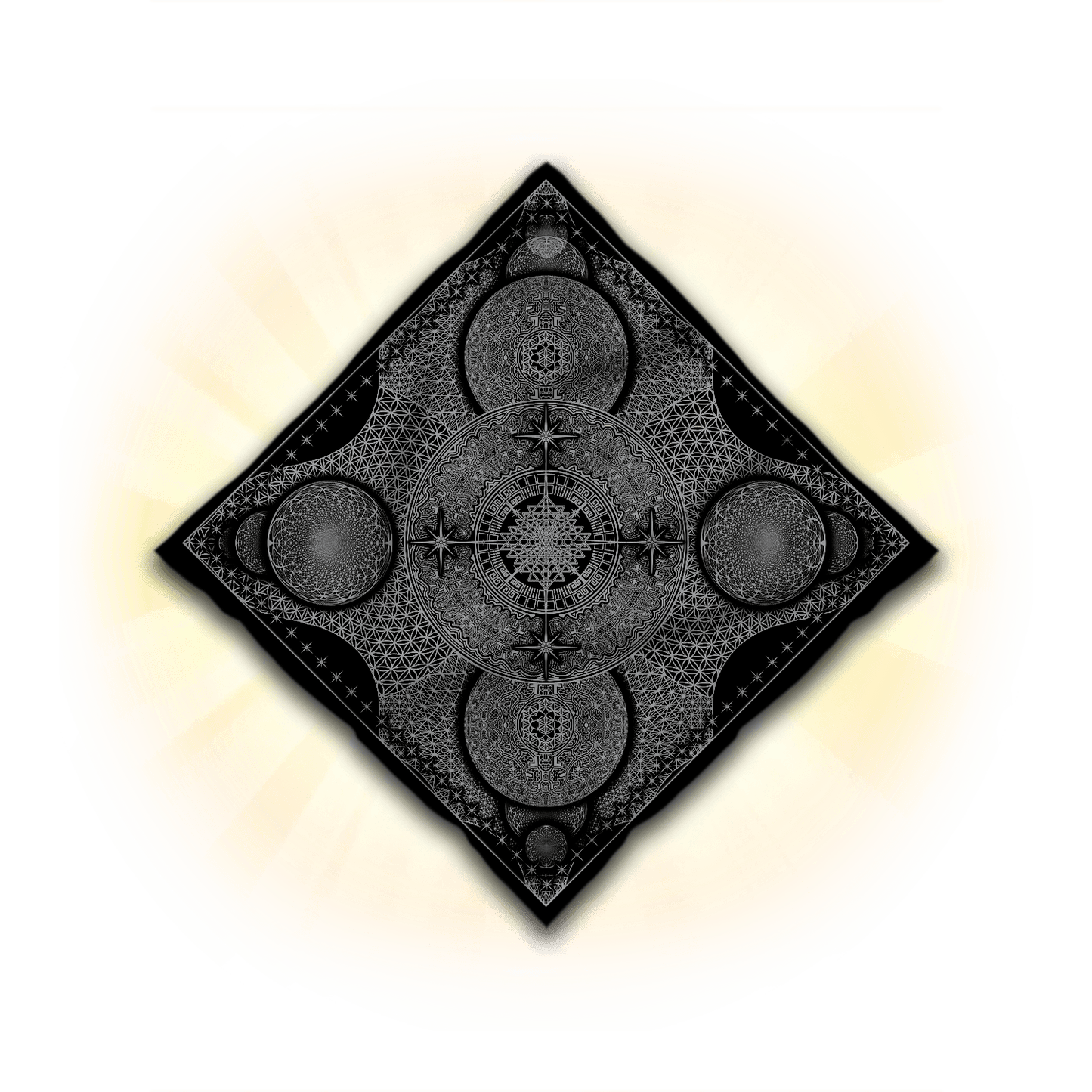 Akasha Seed Starcode Vortex – Sacred Geometry Art for Festivals & Rituals