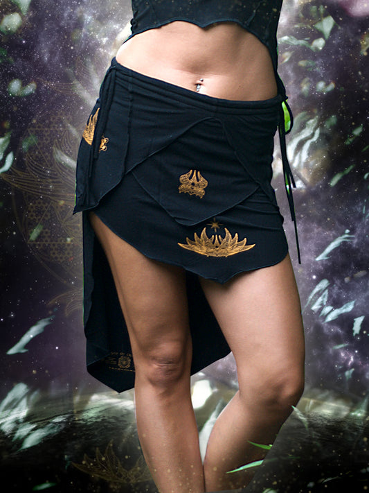 Goddess Long Skirt – Crystal Infused, Sacred Geometry Festival Clothing