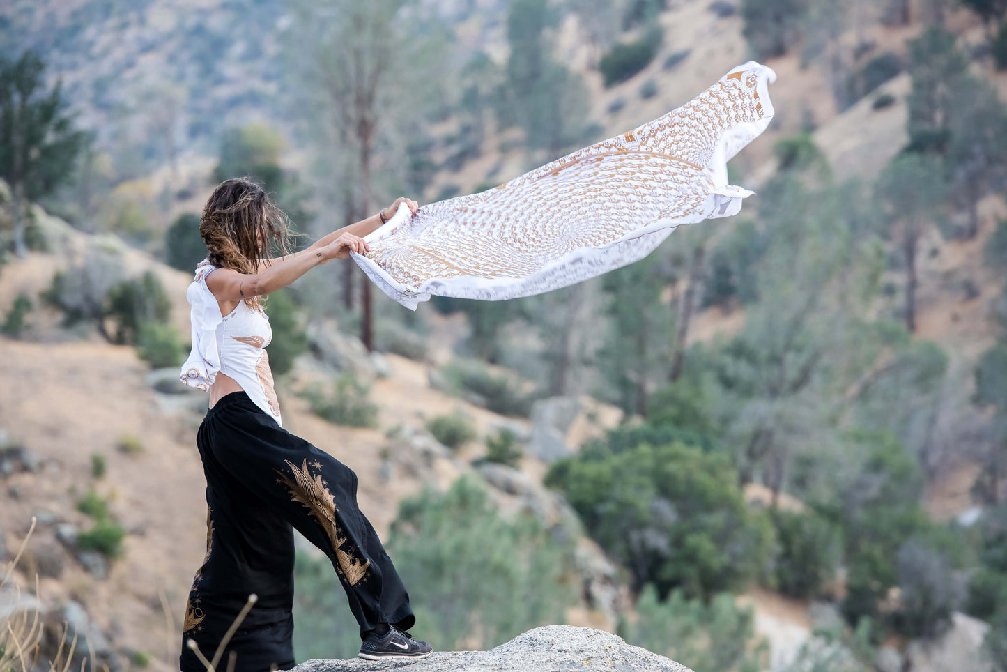 Himalayan Galactic Festival Pants – Crystal Infused & Eco-Friendly