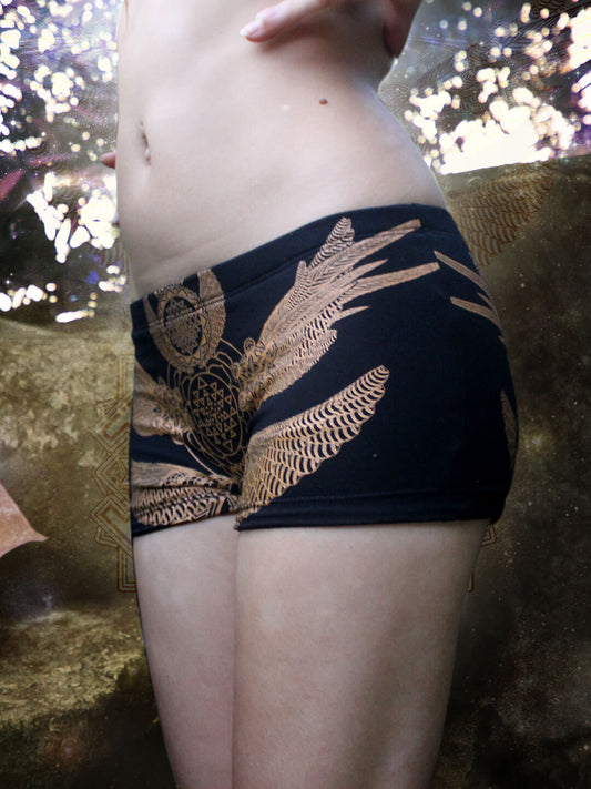 Crystal-Infused Yoga Shorts – Bird Tribe Sacred Geometry
