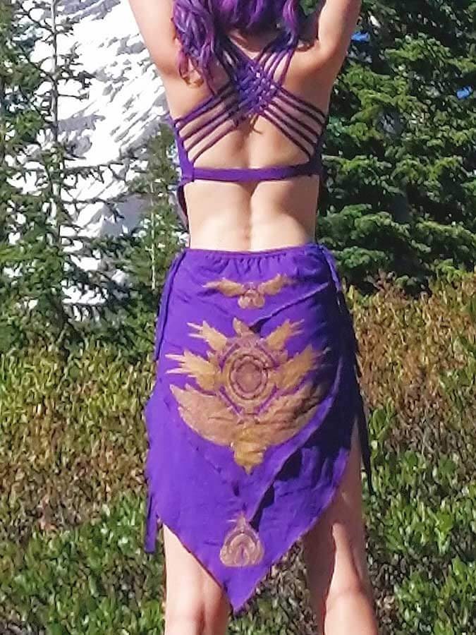 Goddess Dress – Crystal Infused Sacred Geometry Festival Clothing