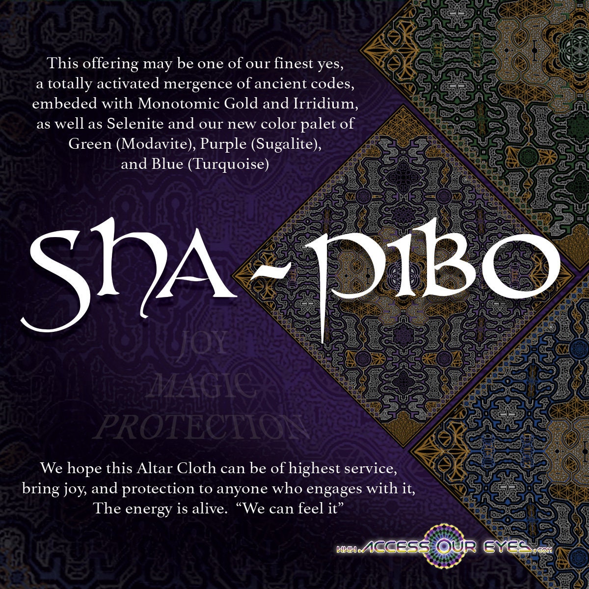 Shaman Code Crystal Infused Shaman Codes Bandana - 3 Color Design | SeedofCreation